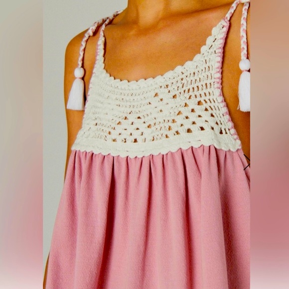 NWT Lucky Brand crochet tank - Medium - Picture 3 of 3